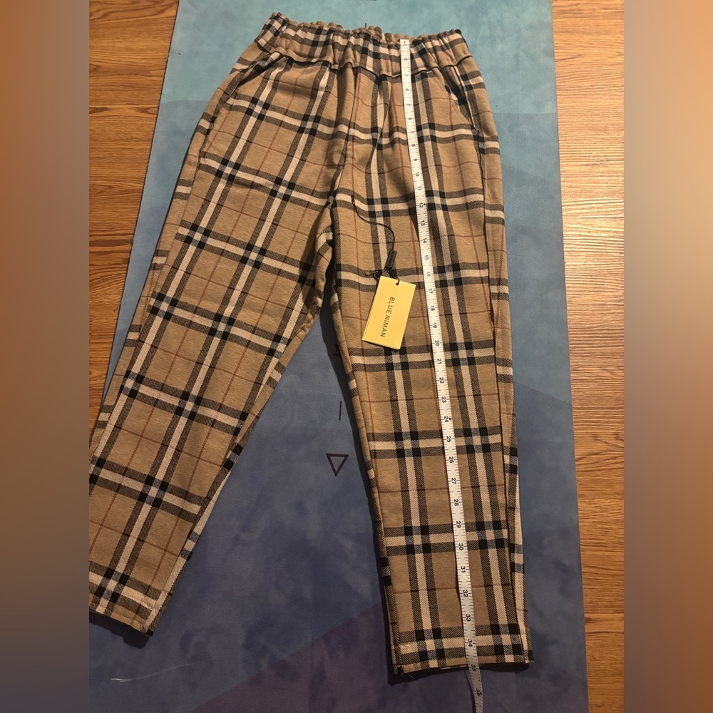 Blue niman Plaid Pants - 6/8